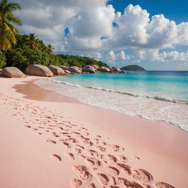 Quelle croisière offre des excursions pour découvrir les plages de sable rose aux Seychelles?